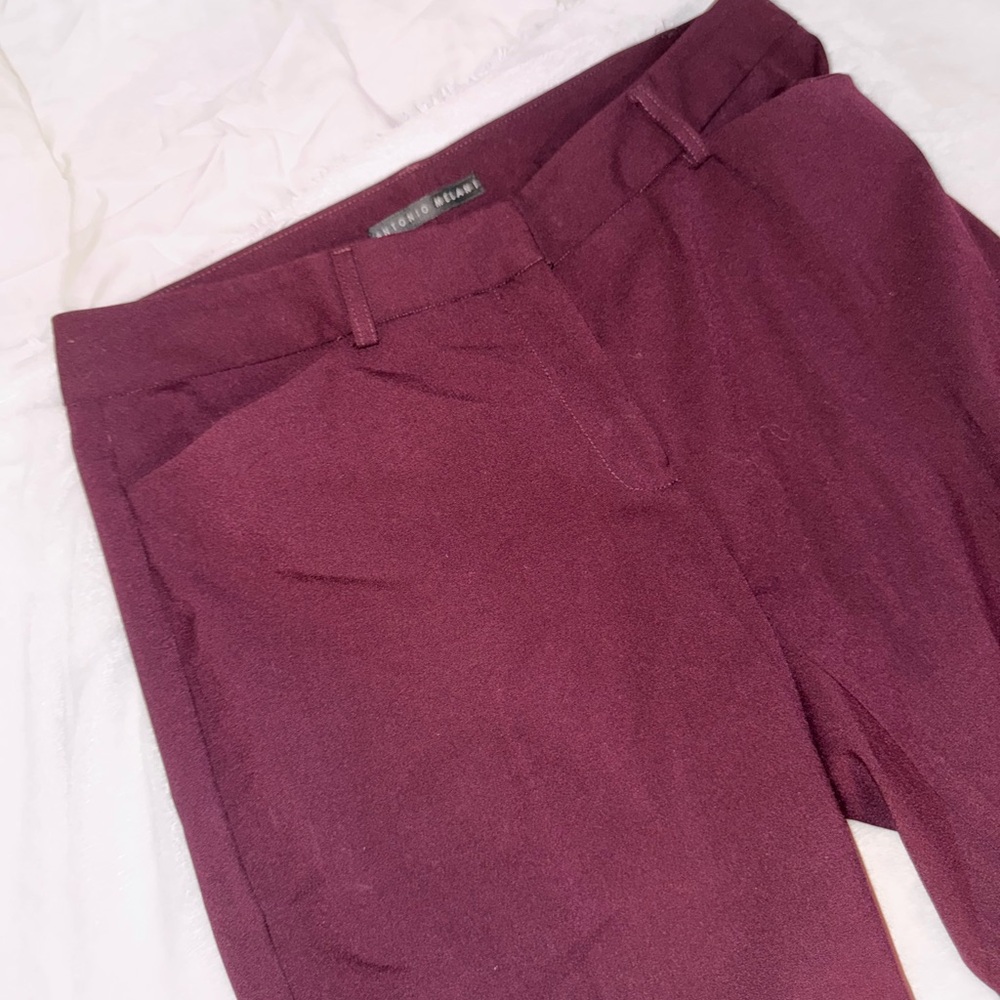 Antonio Melani Maroon Pants Size 8